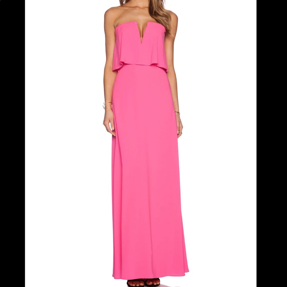 Alyse Dress in Neon Pink
BCBGMAXAZRIA